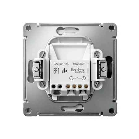 Картинка Выключатель 1-клавишный механизм SE ArtGallery Лотос GAL001311 Systeme Electric