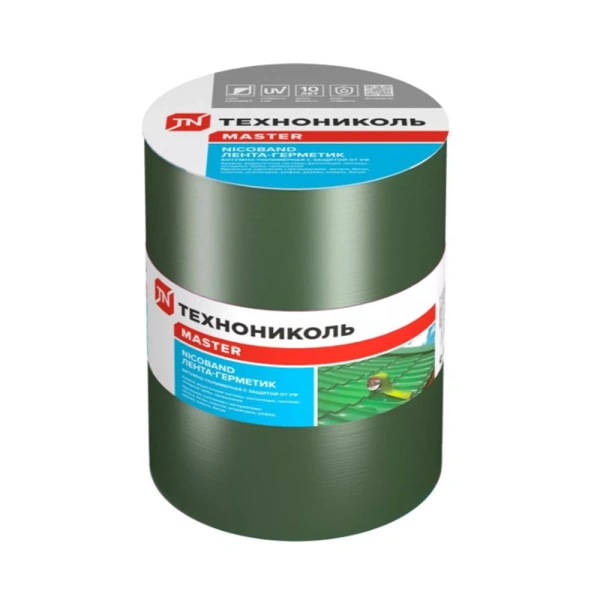 Картинка Лента-герметик ТЕХНОНИКОЛЬ NICOBAND 20 см 10 м Зеленая