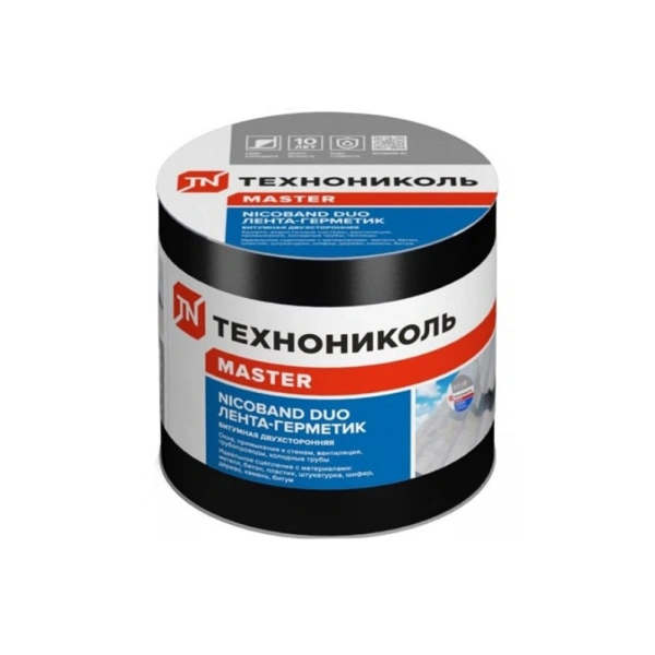 Картинка Самоклеящаяся лента двухсторонняя ТЕХНОНИКОЛЬ Nicoband Duo 7,5 см 3 м
