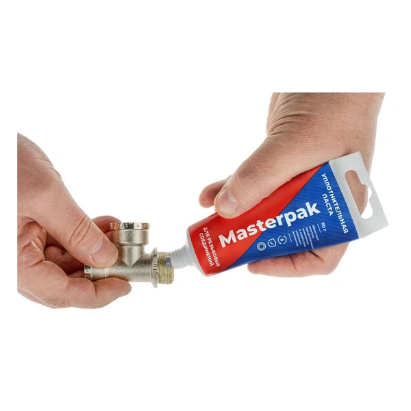 Картинка Паста уплотнительная вода пар 70 г Masterpak туба