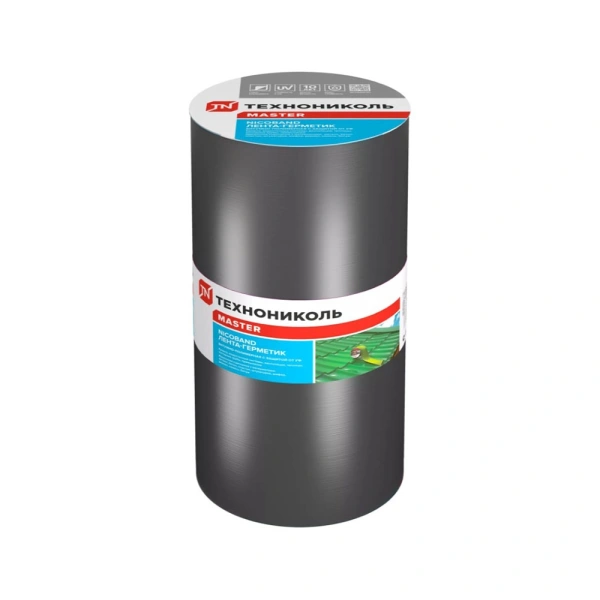 Картинка Лента-герметик самоклеящаяся ТЕХНОНИКОЛЬ NICOBAND 30 см 10 м Темно-серая