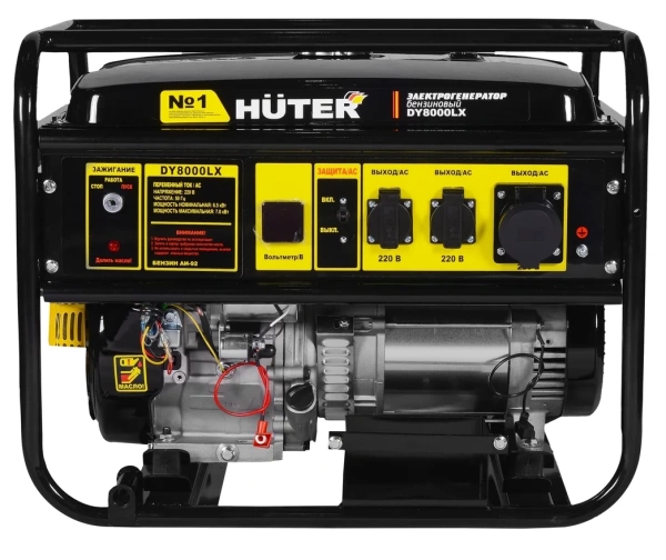 Картинка Бензогенератор Huter хутер DY8000LX 7 кВт