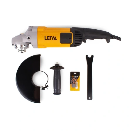 Картинка Угловая шлифовальная машинка 3000 Вт 230 мм 6600 об/мин болгарка Leiya LY-S23001