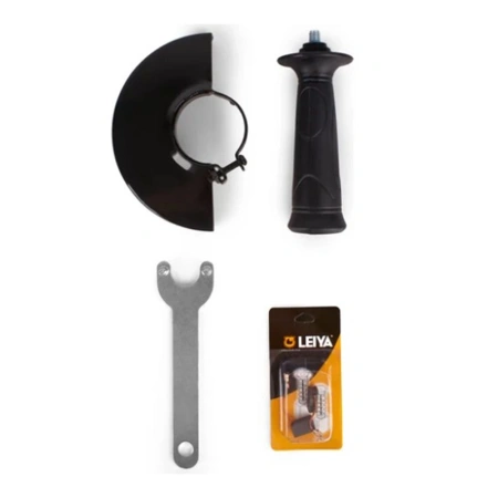 Картинка Углошлифовальная машина 1200 Вт 125 мм 11500 об/мин болгарка Leiya LS-S1008-A