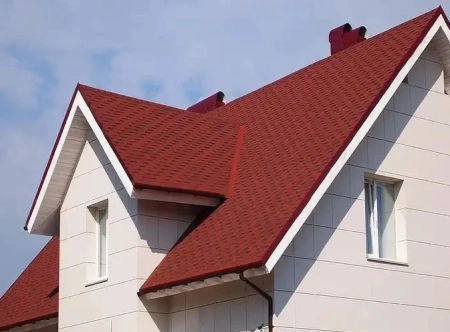 Картинка ТЕХНОНИКОЛЬ SHINGLAS Финская черепица цвет Красный коллекция Аккорд