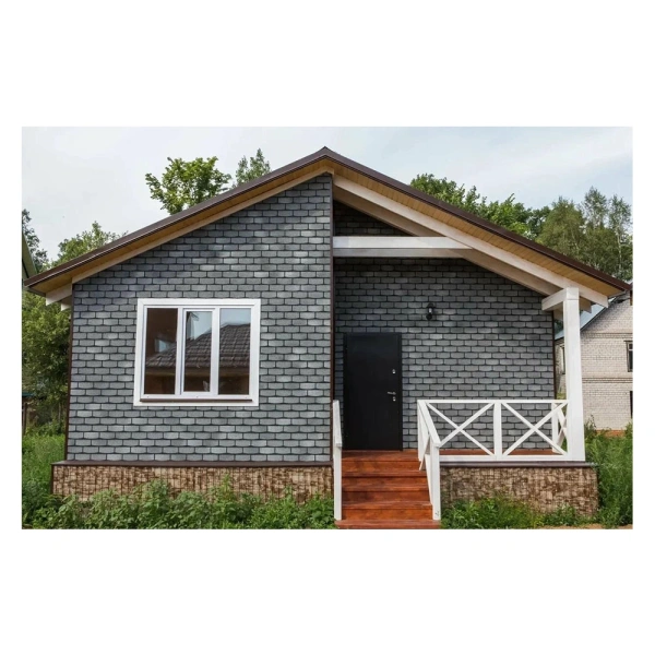Картинка Фасадная плитка HAUBERK коллекция Камень цвет Сланец 2,2 м² в упаковке