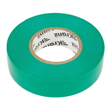 Картинка Изолента ПВХ профессиональная 19х0.18 мм 20 м Зеленая KRANZ