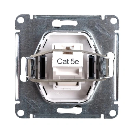 Картинка Розетка компьютерная RJ45 5E в рамку механизм ATLASDESIGN Грифель Systeme Electric