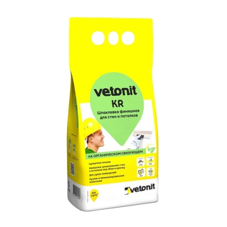 Шпатлевка финишная Белая 5 кг Vetonit KR