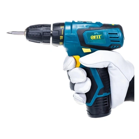 Картинка Дрель - шуруповерт аккумуляторная 12В Li-lon 650об/мин 1,3Ач FIT
