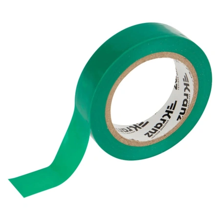 Картинка Изолента ПВХ профессиональная 15х0,13 мм 10 м Зеленый KRANZ