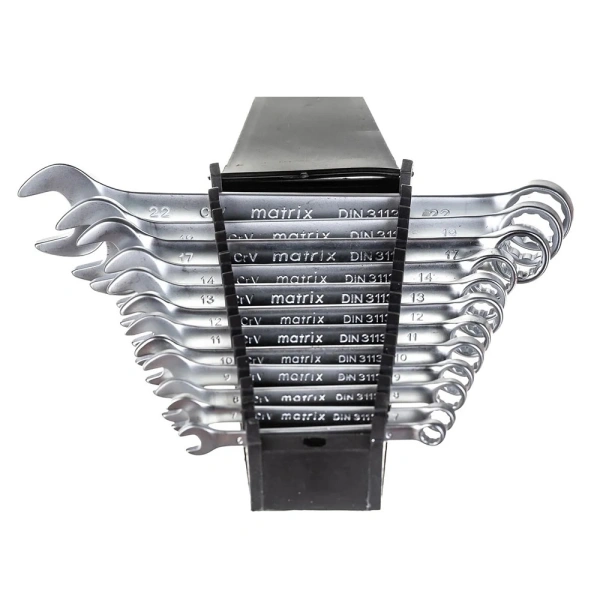 Картинка Набор ключей комбинированных 12 шт 6-22 мм MATRIX