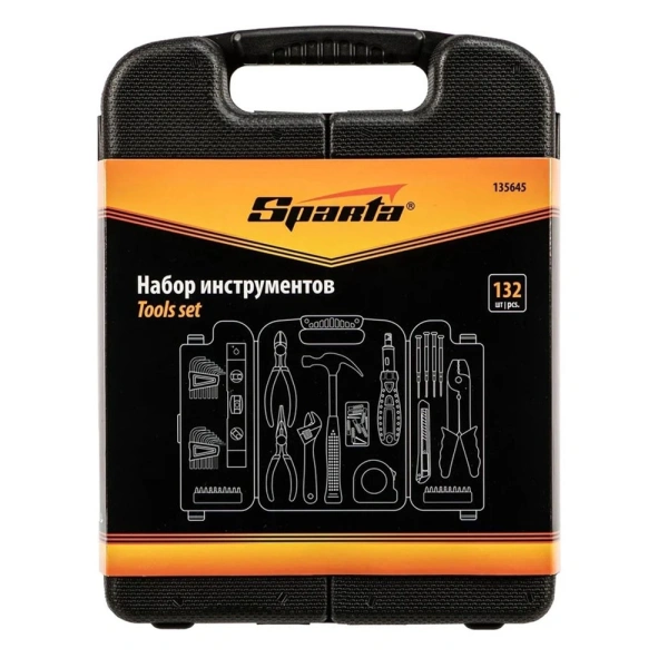 Картинка Набор бытовых инструментов 132 предмета SPARTA
