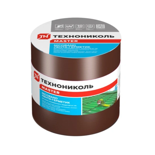 Картинка Лента-герметик ТЕХНОНИКОЛЬ NICOBAND 15 см 10 м Коричневая