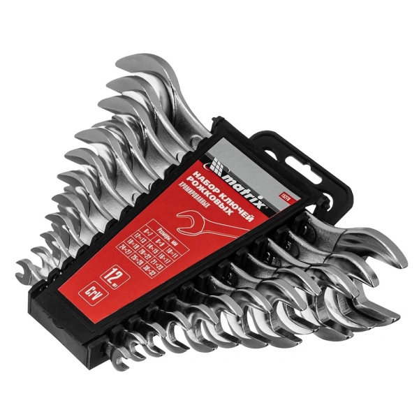 Картинка Набор ключей комбинированных 12 шт 6-32 мм MATRIX