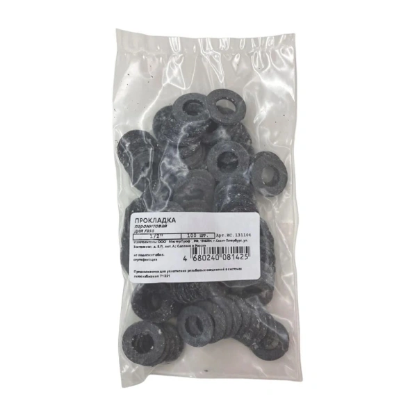 Картинка Прокладка паронитовая 1/2" MasterProf