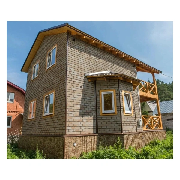 Картинка Фасадная плитка HAUBERK коллекция Камень цвет Травертин 2,2 м² в упаковке