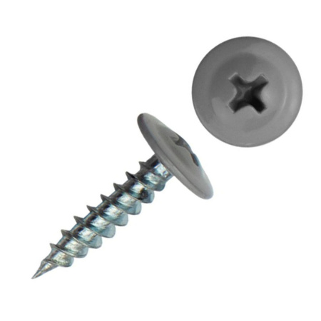 Картинка Саморез с пресс-шайбой 4.2х19 мм острый RAL7004 Светло-серый