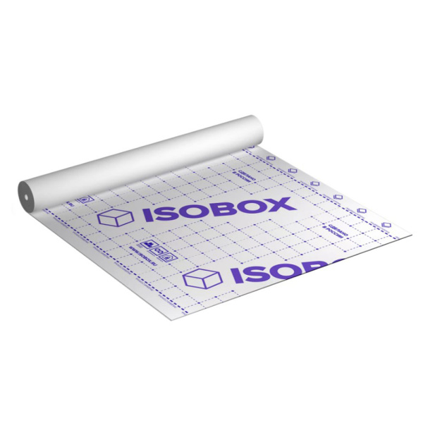 Картинка Пароизоляция с клеевой полосой 70 м² ISOBOX В+ ТЕХНОНИКОЛЬ