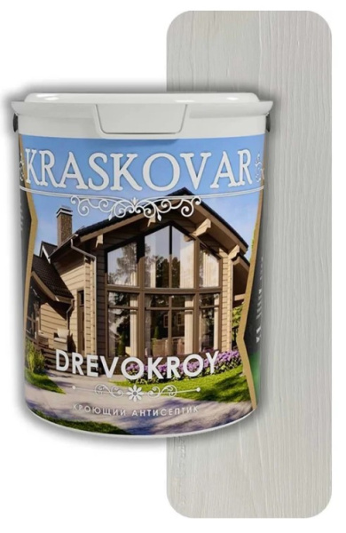 Картинка Антисептик кроющий Белый 2 л KRASKOVAR Drevokroy