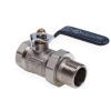 Картинка Кран шаровой со сгоном ВН 1 1/4 U ручка никелированный AQUALINK