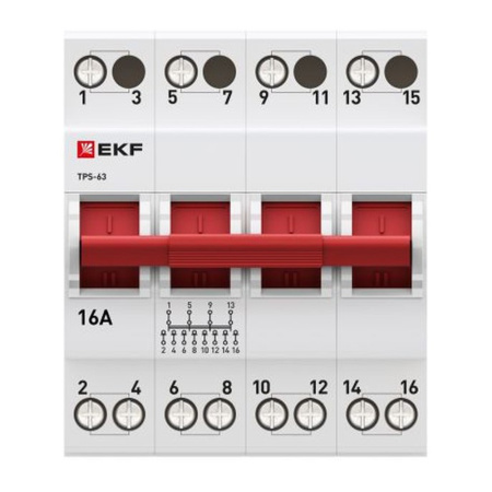 Картинка Трехпозиционный переключатель ТПС-63 4P 16А PROxima EKF