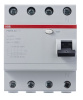 Выключатель дифференциального тока FH204 63А 4P 100мА AC 230В УЗО ABB