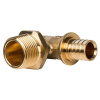 Уголок НР 20 x 3/4' латунь переходной аксиальный STOUT