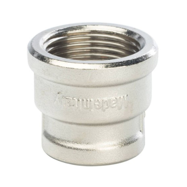 Картинка Муфта переходная ВВ 3/4"х1/2" никелированная STOUT