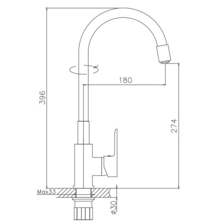 Картинка Смеситель для кухни гибкий силиконовый излив латунь VALFEX Estreya White VF.70113-8