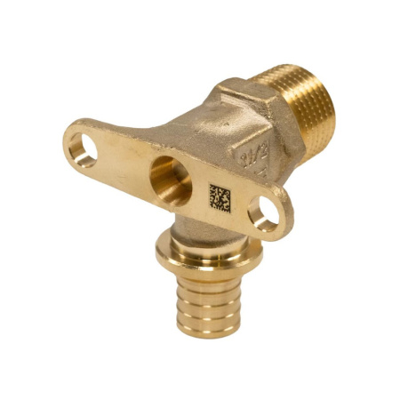 Картинка Уголок с креплением НР 16 х 1/2 аксиальный REHAU