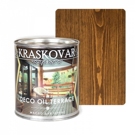 Масло для террас Kraskovar Deco Oil Terrace 0,75 л Орех