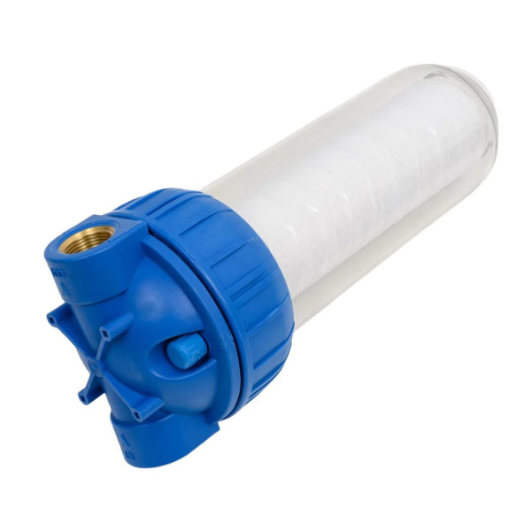 Картинка Корпус фильтра 10SL 3/4" ВР Прозрачный картридж SC-10W UNIPUMP CFC-10K