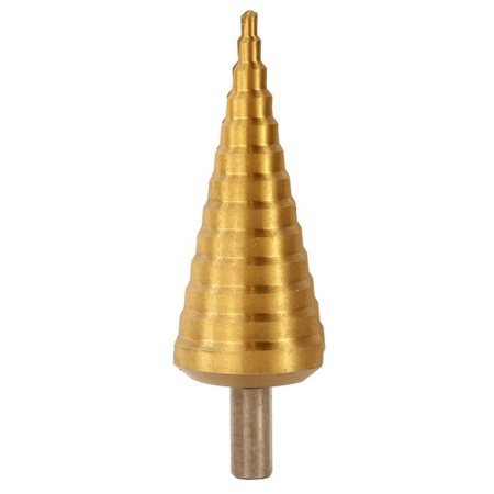 Картинка Сверло ступенчатое по металлу 4-39 мм прямое титан Sturm