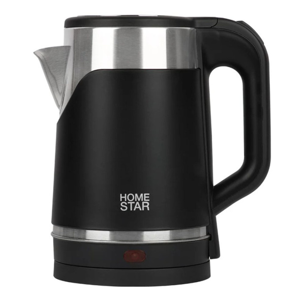 Картинка Чайник HS-1043 на 1.7 л двойной корпус Черный HomeStar