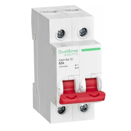 Выключатель нагрузки ВН 2P 63А 400В City9 Set System Electric