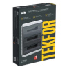 Картинка Корпус пластиковый встраиваемый ЩРВ-П-54 IP41 TEKFOR Черная прозрачная дверь IEK