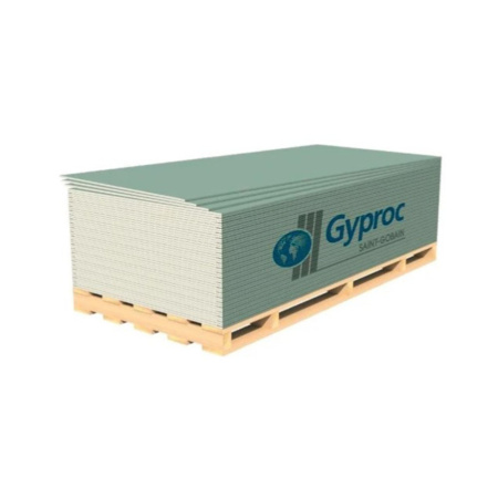 Картинка Гипрок АКВА Оптима ГКЛ В 2000х1200х12,5 мм гипсокартон Зеленый