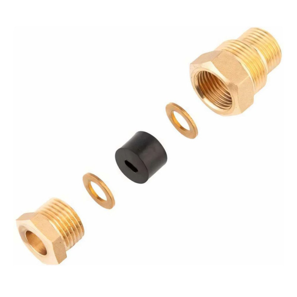 Картинка Сальник с резьбой 1/2" и 3/4"для ввода кабеля в трубу PROconnect