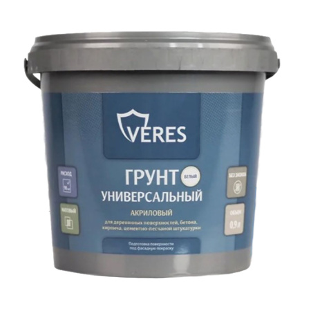 Грунт по дереву и минеральным поверхностям 0,9 л Veres
