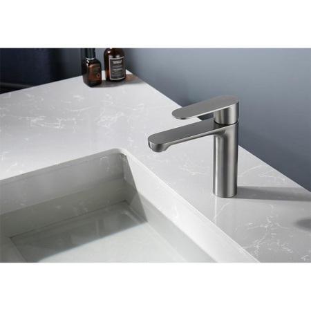 Картинка Смеситель для умывальника Графит SPLENKA 9S222.10.09