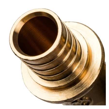 Картинка Уголок НР 20 x 3/4' латунь переходной аксиальный STOUT