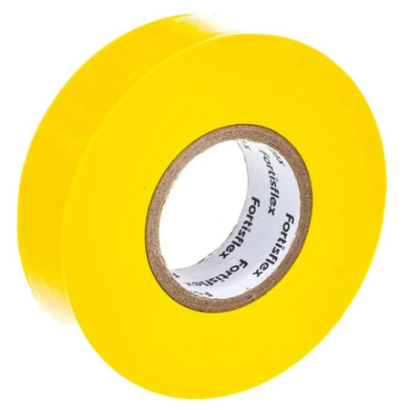 Картинка Изолента ПВХ 19х0.15х20000 мм Желтая КВТ Fortisflex