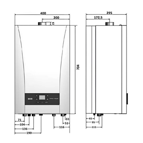 Картинка Котел газовый настенный 2 контура BAXI ECO Nova 24 F