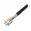 Кабель интернет витая пара UTP CAT 5E 4PR 24AWG Cu 0,50 мм Черный REXANT