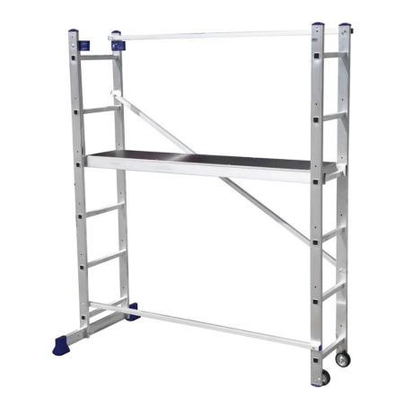 Лестница-помост алюминиевая 2x6 ступеней 3,1 м 1,68 м Alumet SM 4006