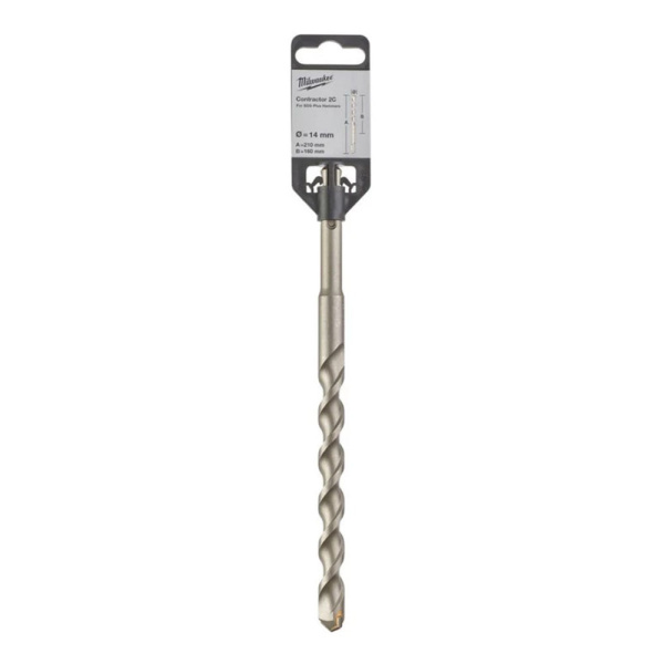 Картинка Бур 14х210 мм SDS-plus 2 грани CONTRACTOR Milwaukee