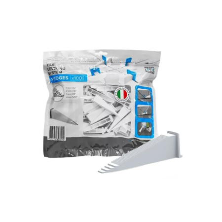 Картинка Клин ПЛМ СВП 1-1,5 мм в упаковке 100 шт Белый Зевс