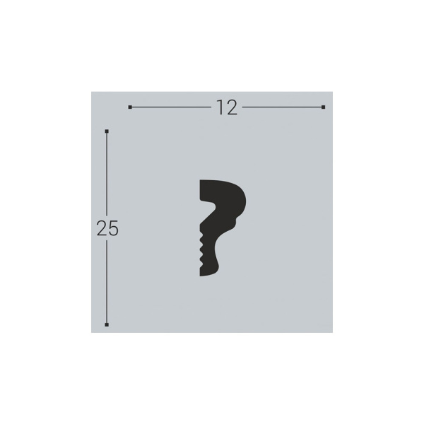 Картинка Плинтус молдинг XPS M11 25/12 2 м Bello Deco