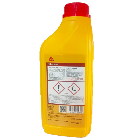 Картинка Добавка в цементный раствор 1 л Sika Latex